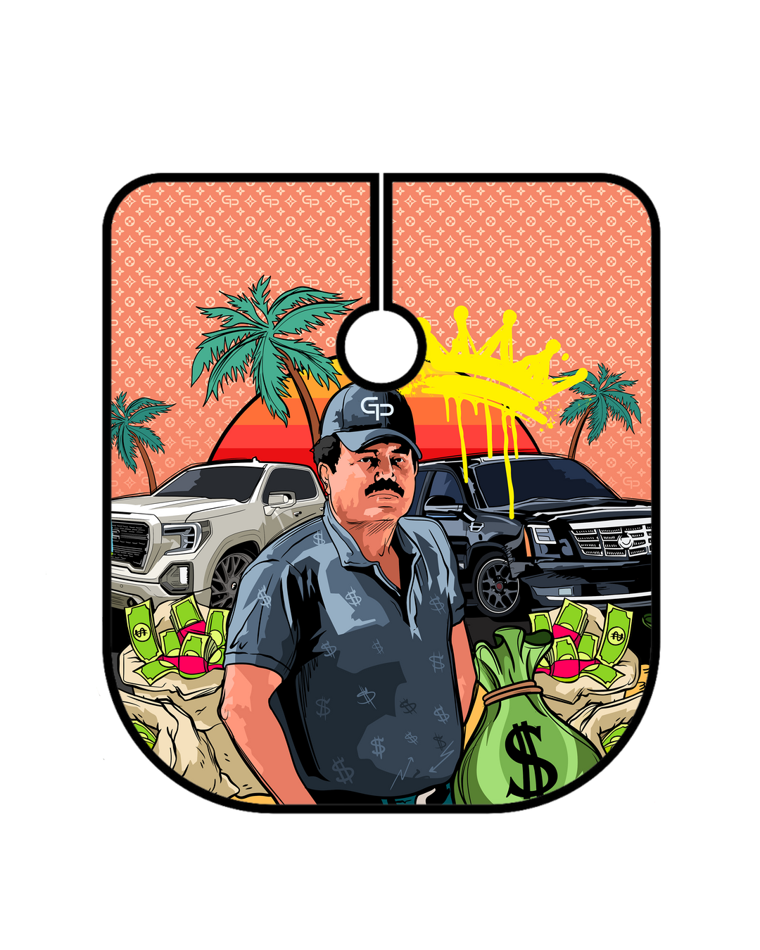 Mayo Zambada Barber Cape