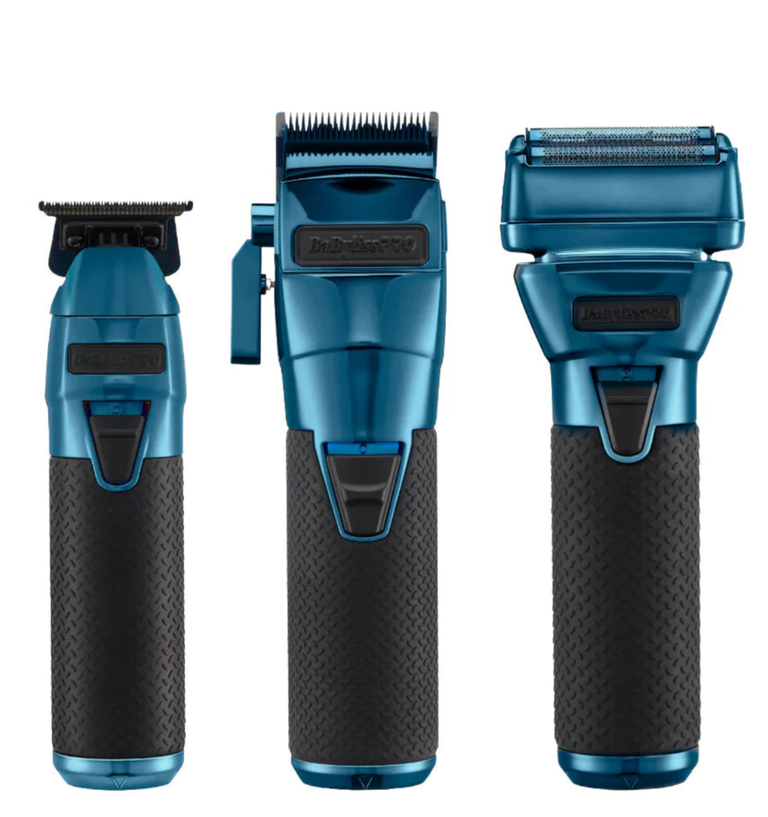 BaBylissPRO FXONE Blue FX Clipper, Trimmer & Shaver combo