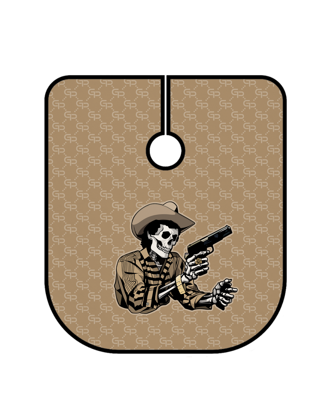 Chalino Skeleton Barber Cape