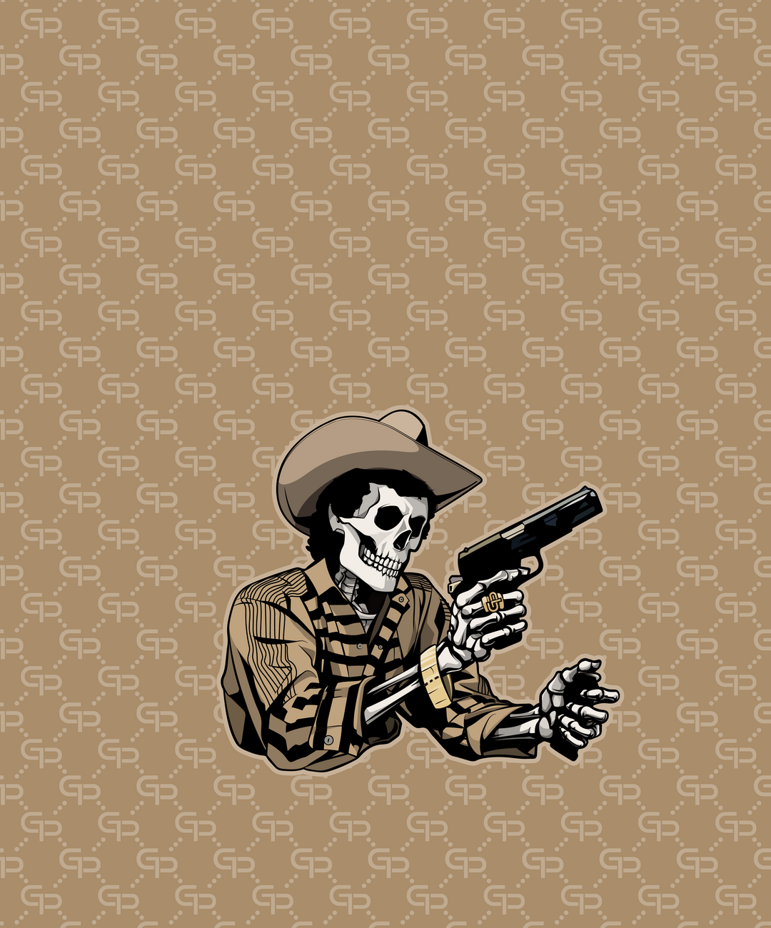 Chalino Skeleton Barber Cape