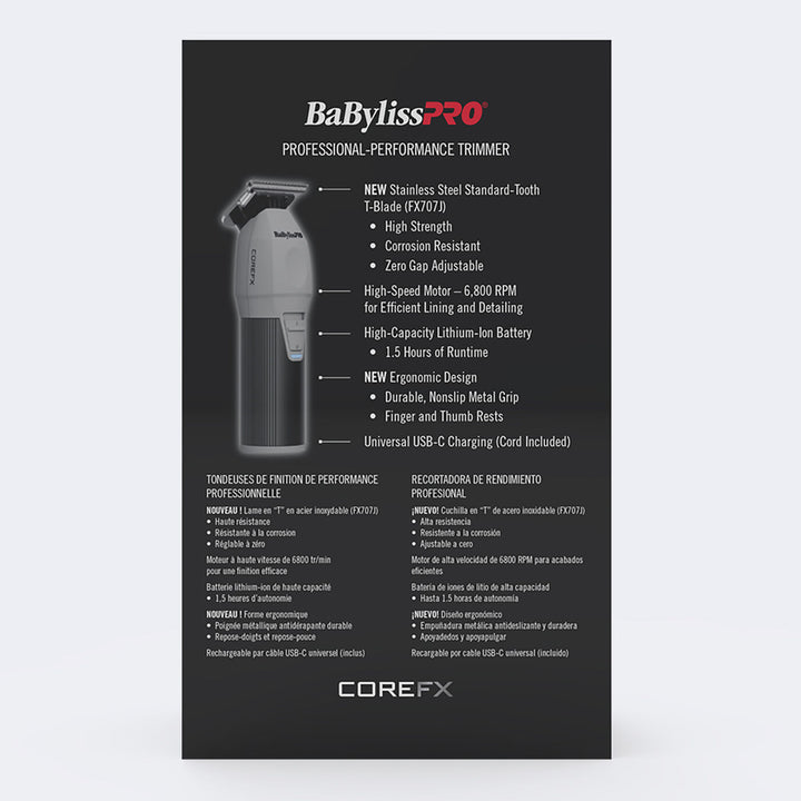 BaBylissPRO COREFX Professional Performance Hair Trimmer