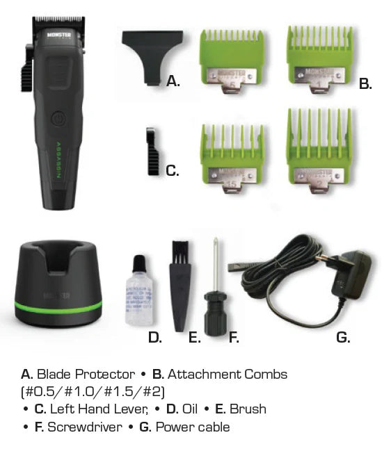 Assassin Clipper view 13 - GPBARBERSUPPLY | GP Barber Supply