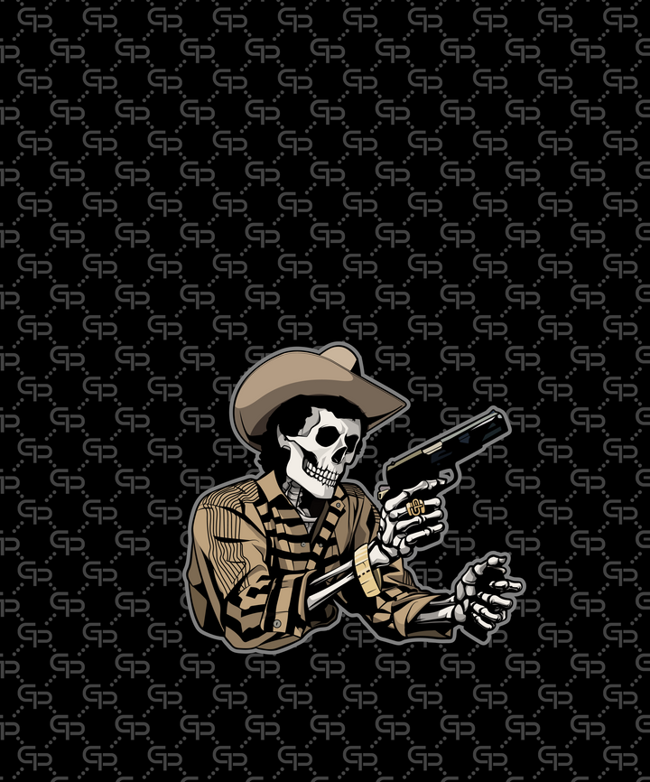 Chalino Skeleton Barber Cape